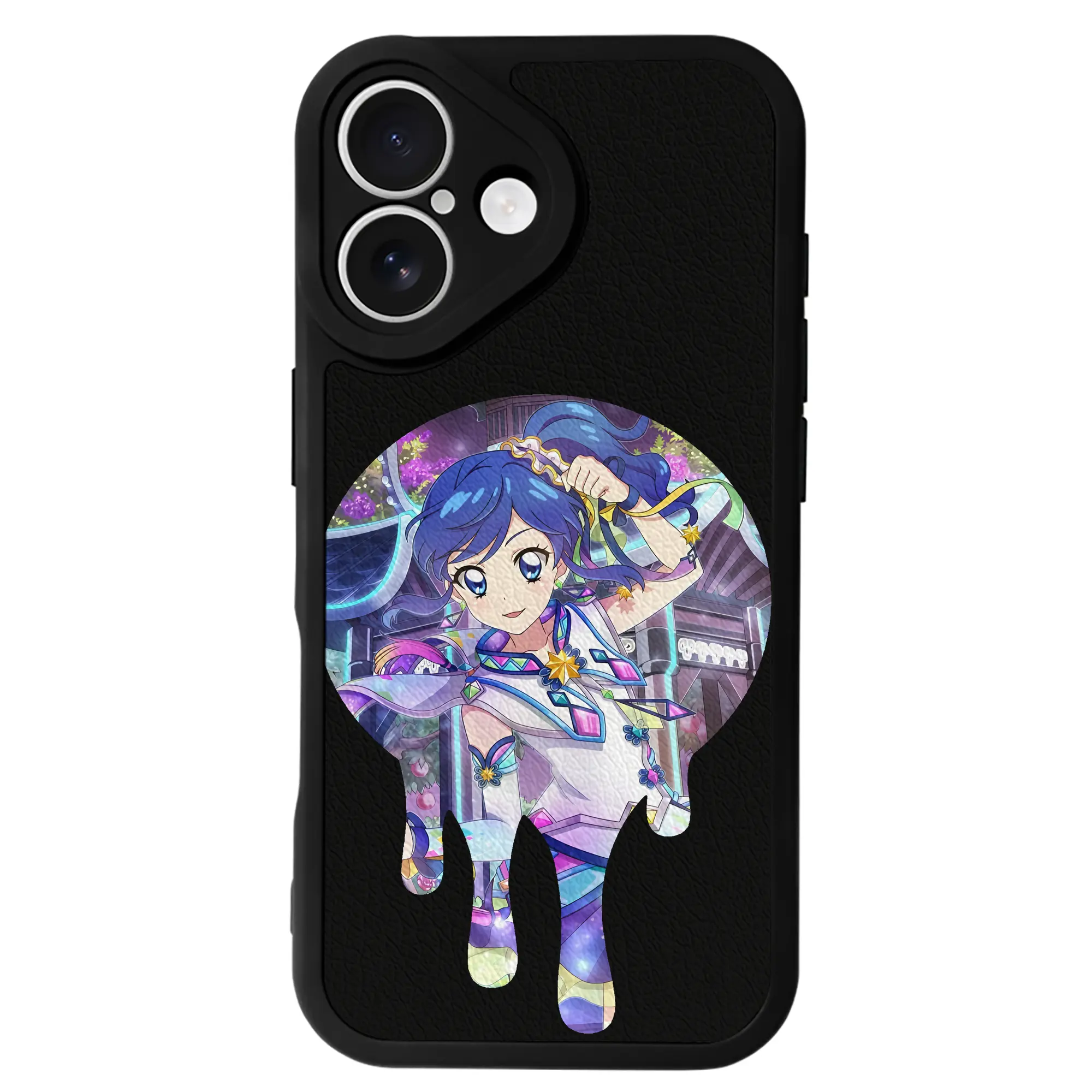 アイカツ グッズ 霧矢 あおい - IPhone 16シリーズ対応 ・ シリコンスマホケース ・ レザー調 ・ 高精度フィット ・ 耐衝撃 ・ ワイヤレス充電対応 ・ 精密カット